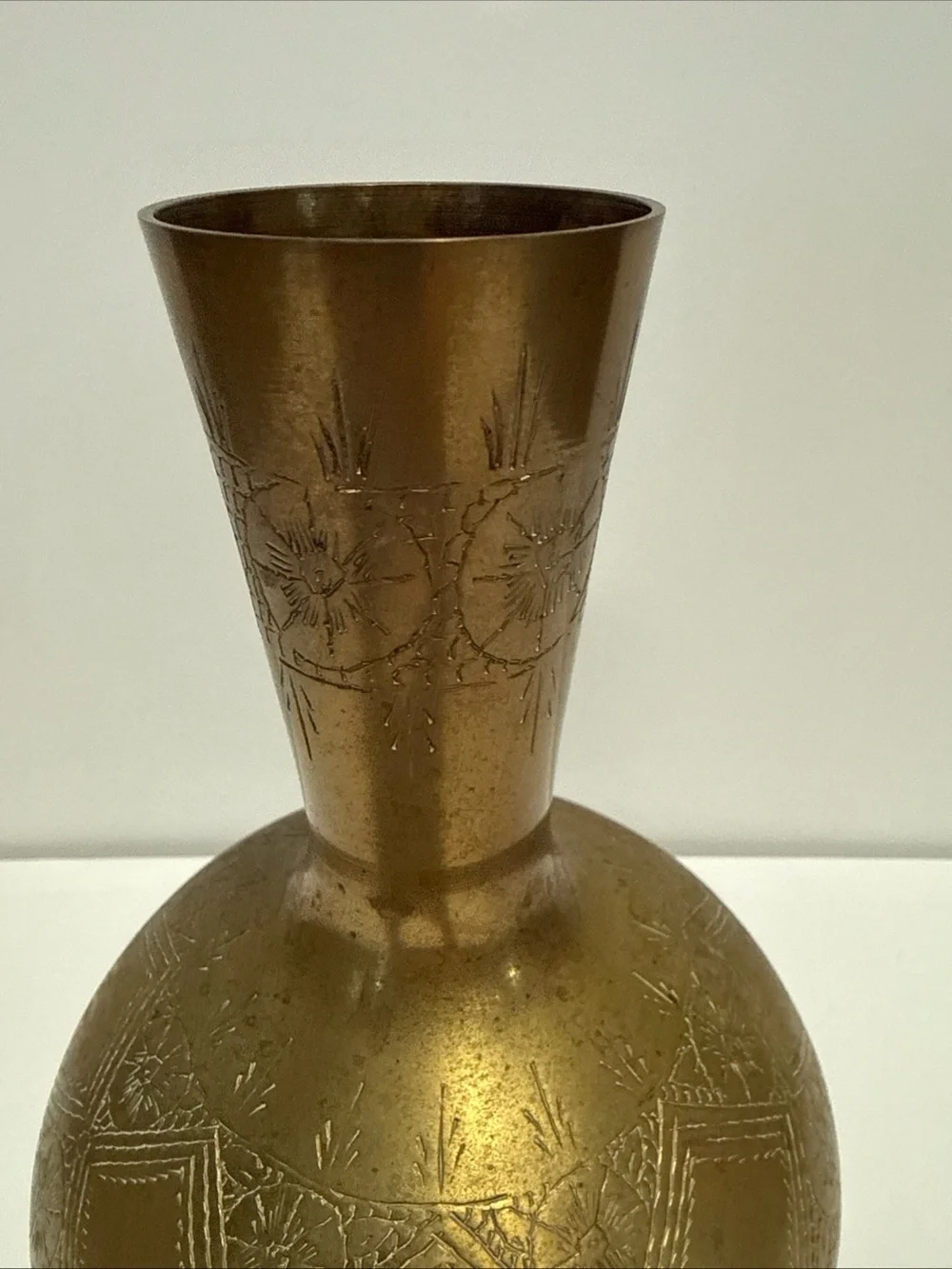 Brass Decorative Vase Solid Brass Saudi Arabia